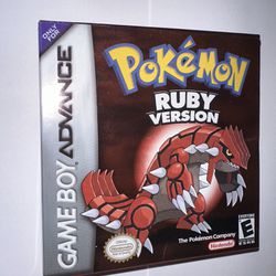 Pokémon Ruby for GameBoy Advance 