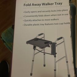 Fold away, walk tray