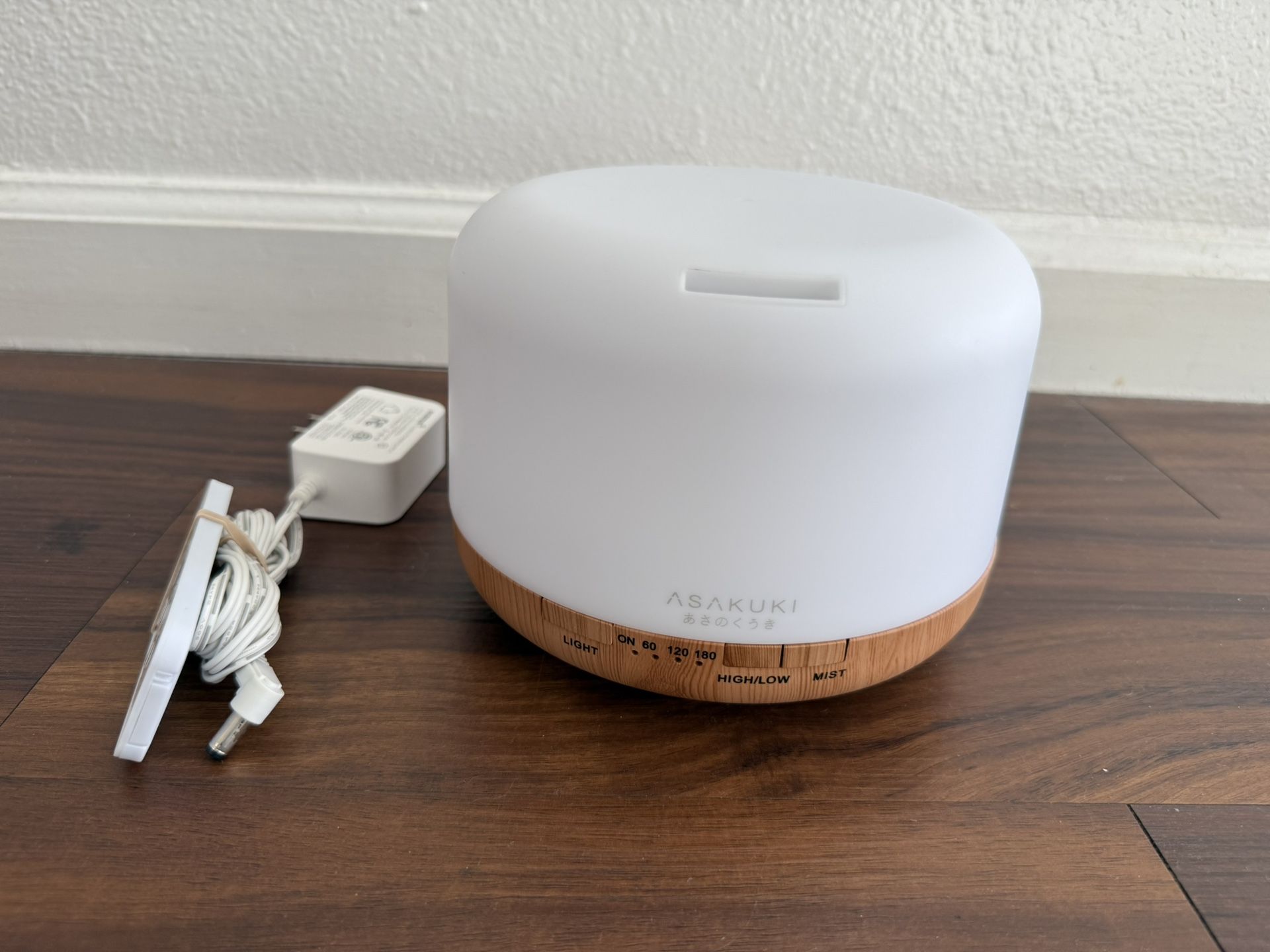 ASAKUKI Essential Oil Diffuser 500ml, Ultrasonic Aromatherapy Humidifier with Remote Control, 7 LED Colors, Timer & Auto-Off, Large Room Diffuser