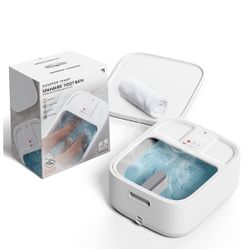 Sharper Image® Foot Bath, Heated Spa with Massage Rollers & LED Display