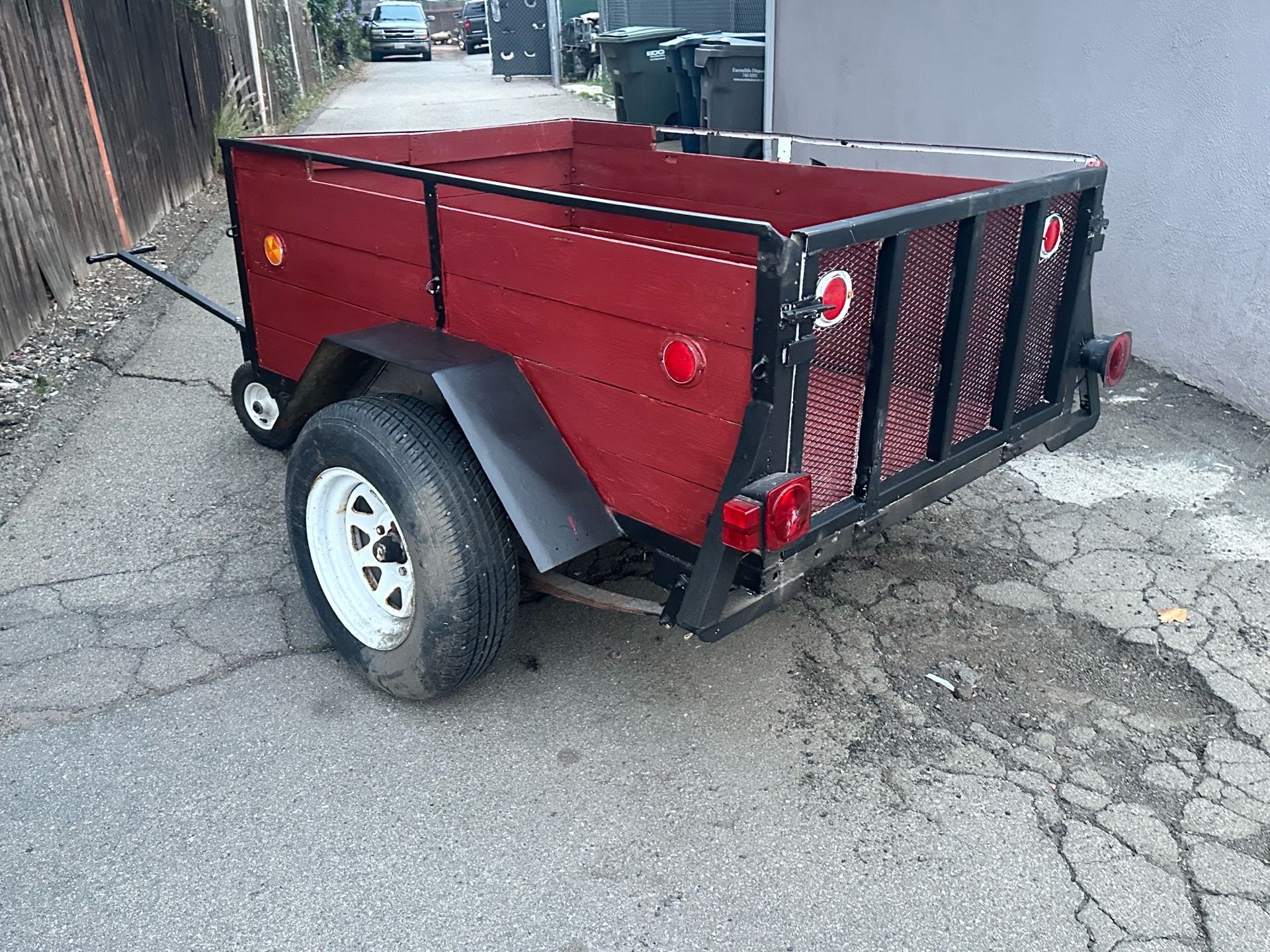 Red trailer