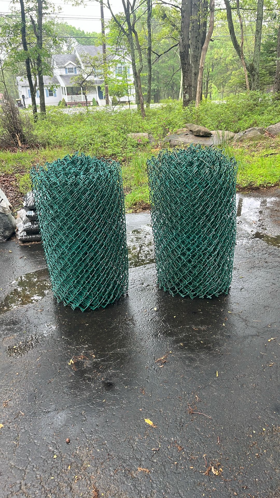 3 ‘ Green Vinyl Coated Fence