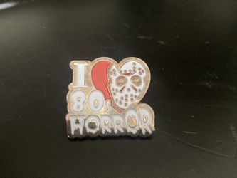 I Love 80’s Horror Pin
