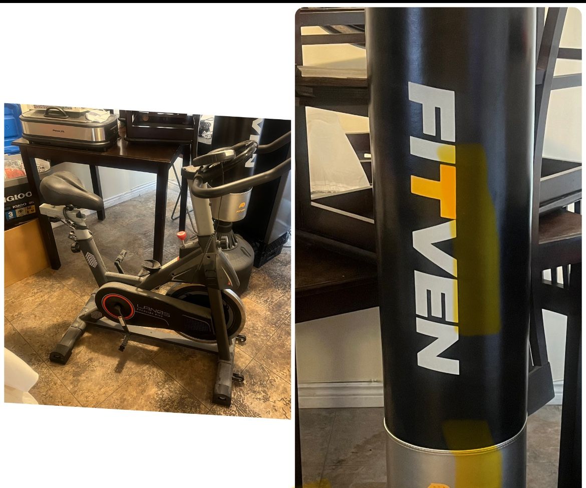 Fit Ben Punching Bag & Lanos Exercise Bike