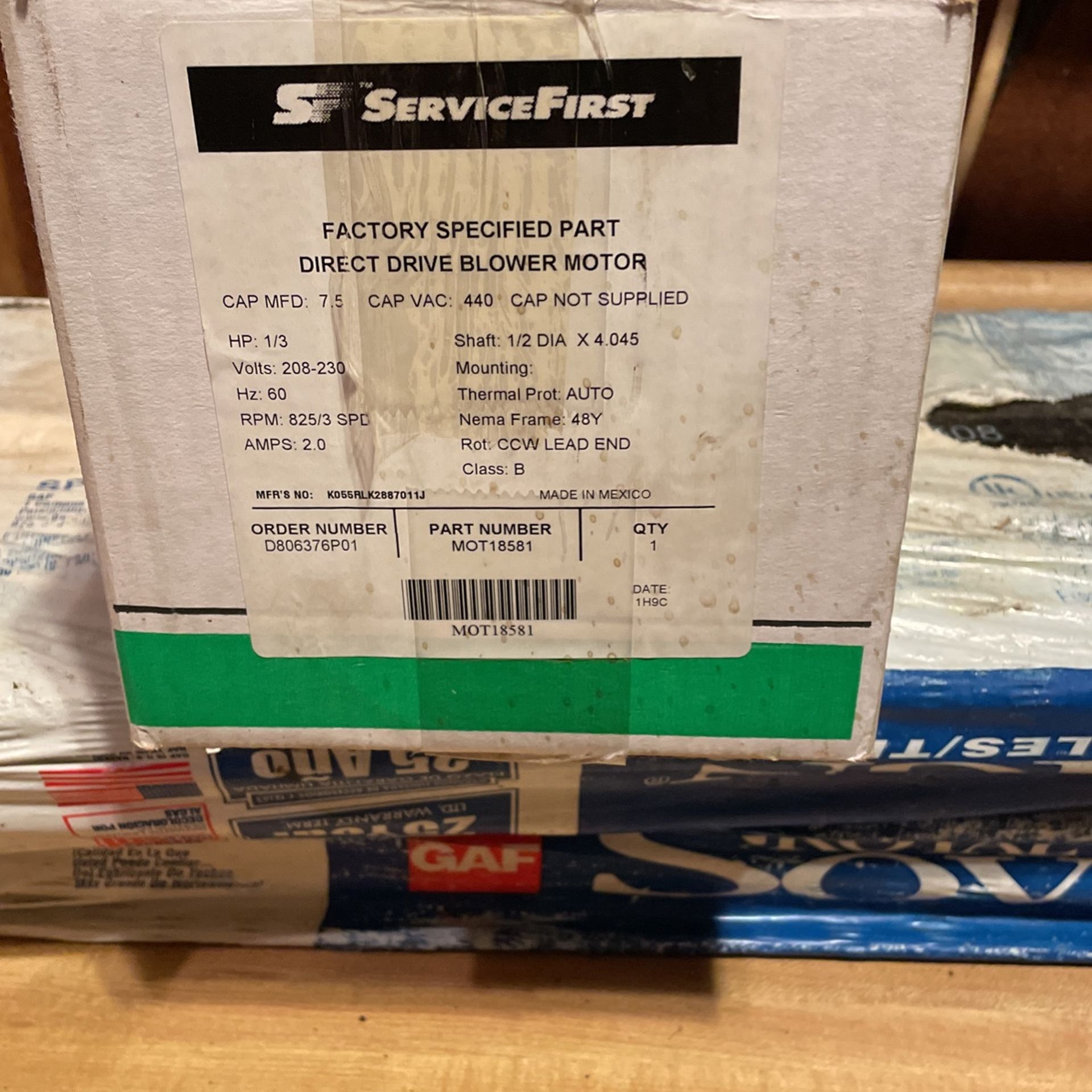 Hvac Condenser Fan Motor 