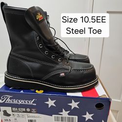 Thorogood Steel Toe Work Boots Size 10.5 EE 