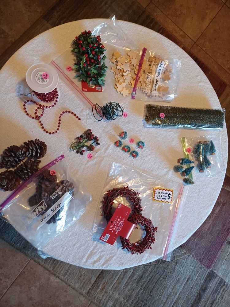 XMAS Craft Supplies See Description For Pricing