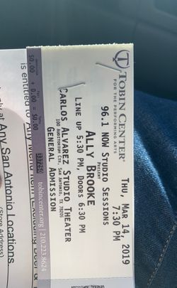 Ally Brooke tickets 3 pairs( 6 tickets) take your whole family.
