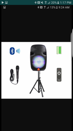 Brand new 15 inch rechargeable Bluetooth