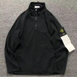 Stone Island Stand Collar 1/2 Zip Jacket