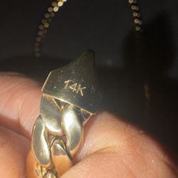 14kt Gold Cuban