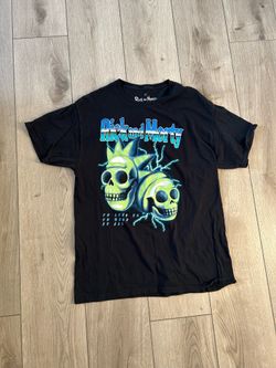 black rick and morty shirt