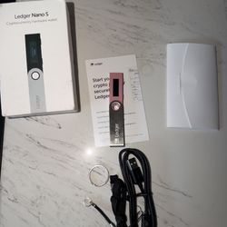 Ledger Nano 5 Crypto Wallet PINK Brand New opened just to see color