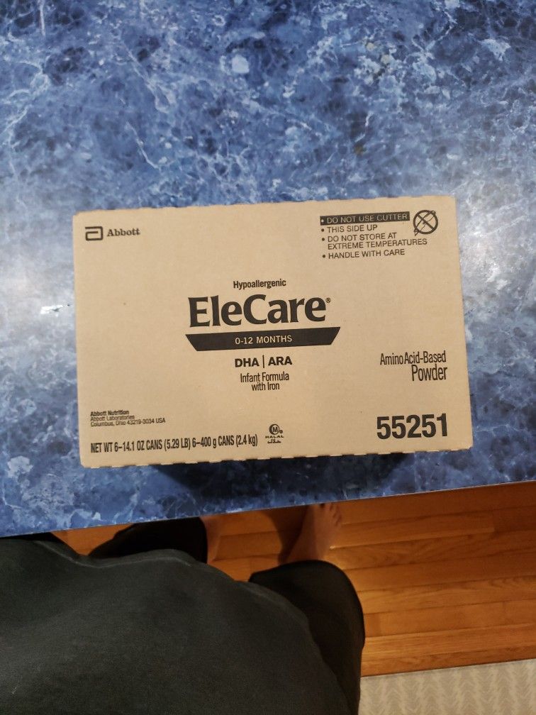 Elecare Infant.  1 Case - 6 Cans -  Not Part Of Recall