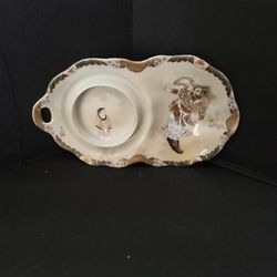 Hand Painted Chinese Small Bone Plate