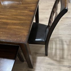 Dining Table With Bench And Chairs