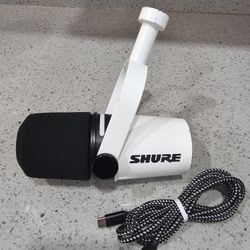 Shure MV7+ USB/XLR Hybrid Microphone for Podcasting, Recording, Live Streaming & Gaming, Built-in Headphone Output