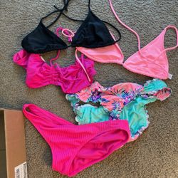 Bikini Tops Med, Bottoms Large