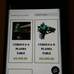 New Plasma Tables Available  Call (contact info removed) Kurt 