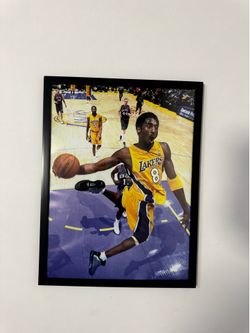 12'x16'in  Kobe Bryant Framed Poster