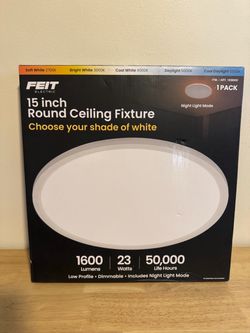 Feit Electric 15-Inch Round LED Flush Mount Light