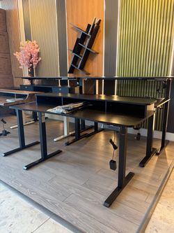 55 inches black standing desk