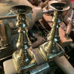 Antique Push-up Candlestickd