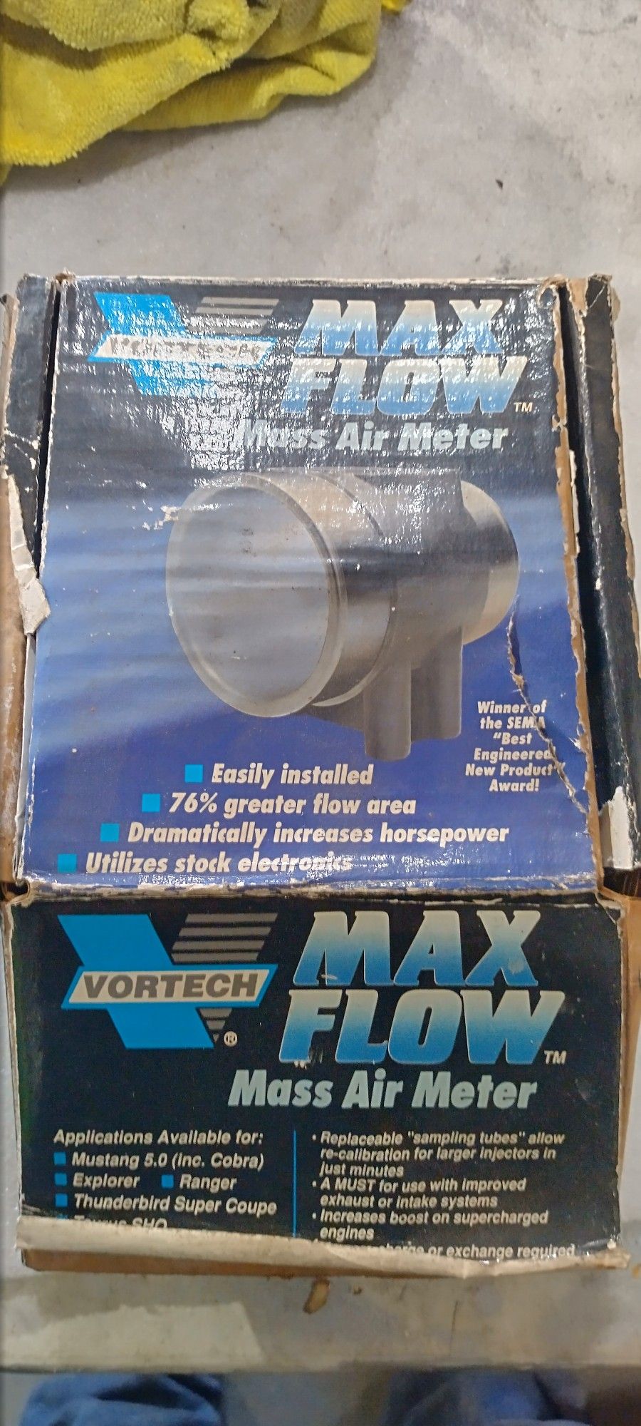 Mustang Fox Body Mass Air Flow Vortec C&L 73mm 19lb