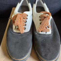 Vans Era Fixed Gear Edition Brown and Orange with 3M laces. Size 9.