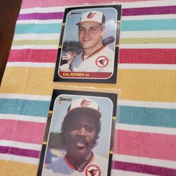 Baltimore Orioles 1987 Donruss Baseball Cards Team Set 