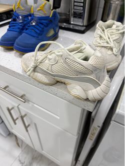 Jordans size 4y and yeezy size 5y
