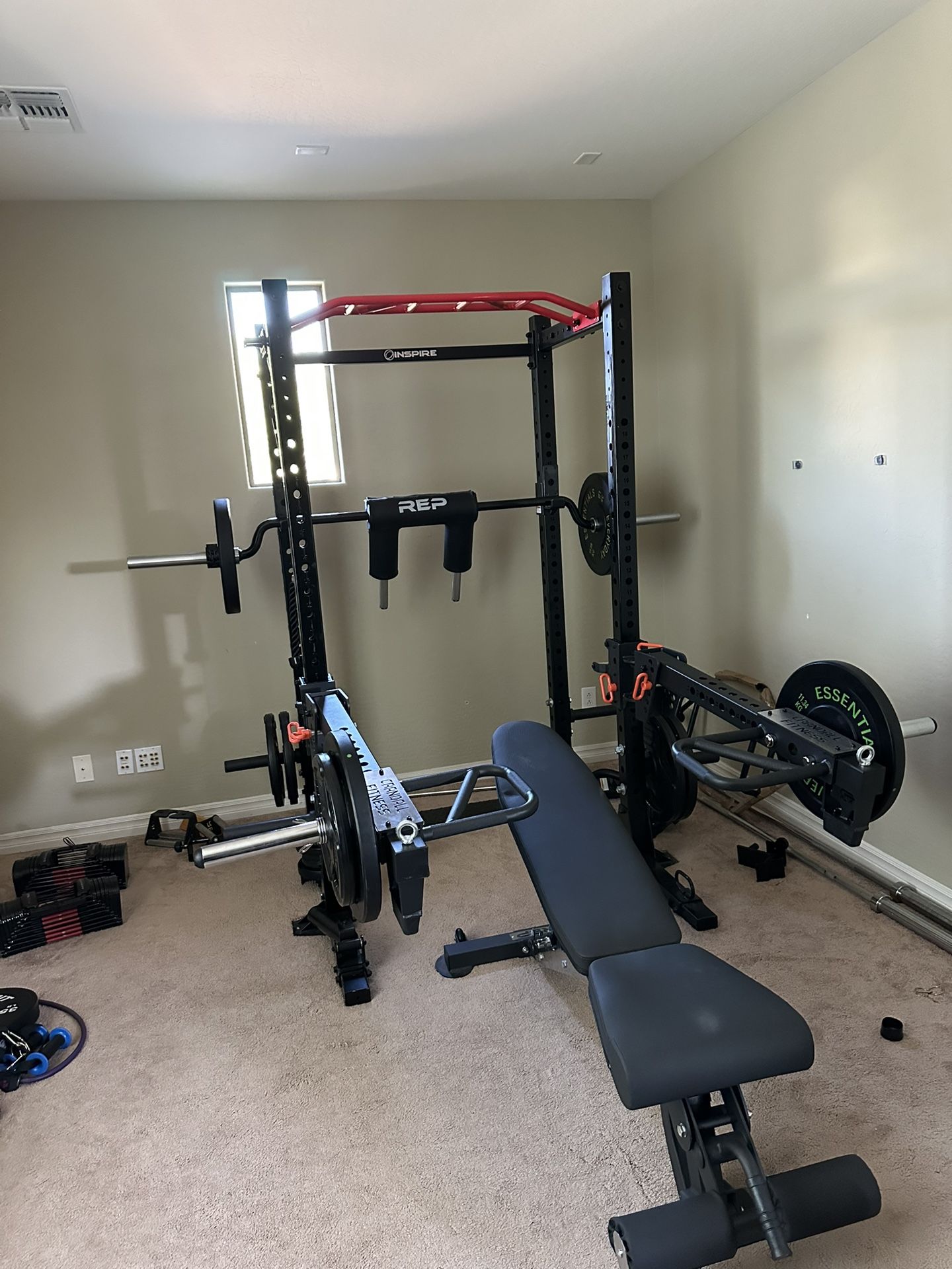 Inspire FPC1 Power Cage With Dip, Landmine And Spotters