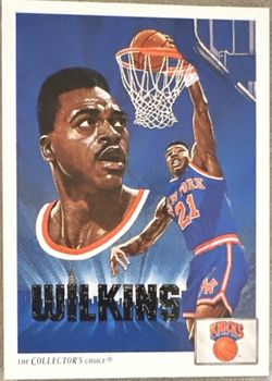 Upper Deck 1991-92 Collector's Choice Gerald Wilkins Knicks #84 Team Checklist