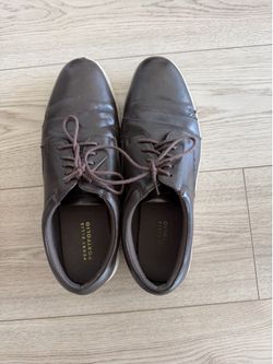 Brown Leather Perry Ellis Sneakers Size 12