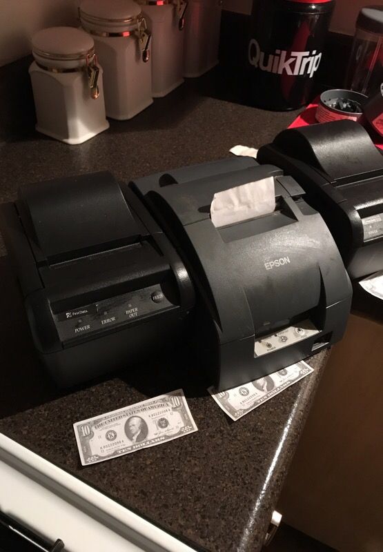 Three printers : First Data & Epson thermal printers
