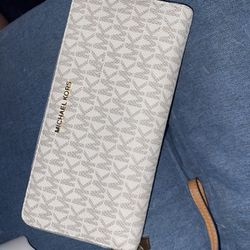 White MK wallet