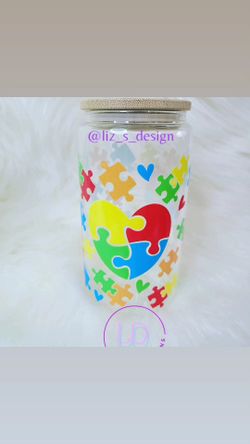 Autism Glass Cup