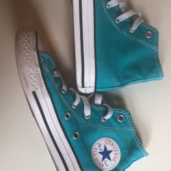 Girls clearance turquoise converse