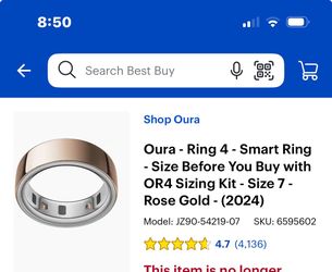 Oura ring 4 size 7