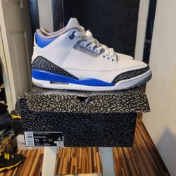 Jordan 3 Racer Blue Good Cond Sz 11 $170