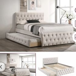 Twin Bed With Trundle Twin Not Including Mattress 