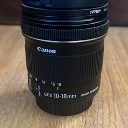 Canon 10-18mm F/4.5-5.6 IS STM EF-S lens