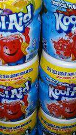 (6) Koolaid powdered drink canisters! Tropical Punch flavor!