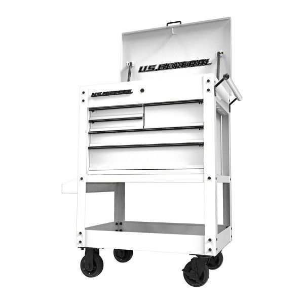 Like New 30 Inch 5 Drawer US General Tool Box With Rollers And Roller Locks No Tools Included $150