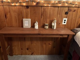 Handmade table for behind couch or accent table