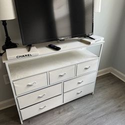 White Dresser/ Tv Stand