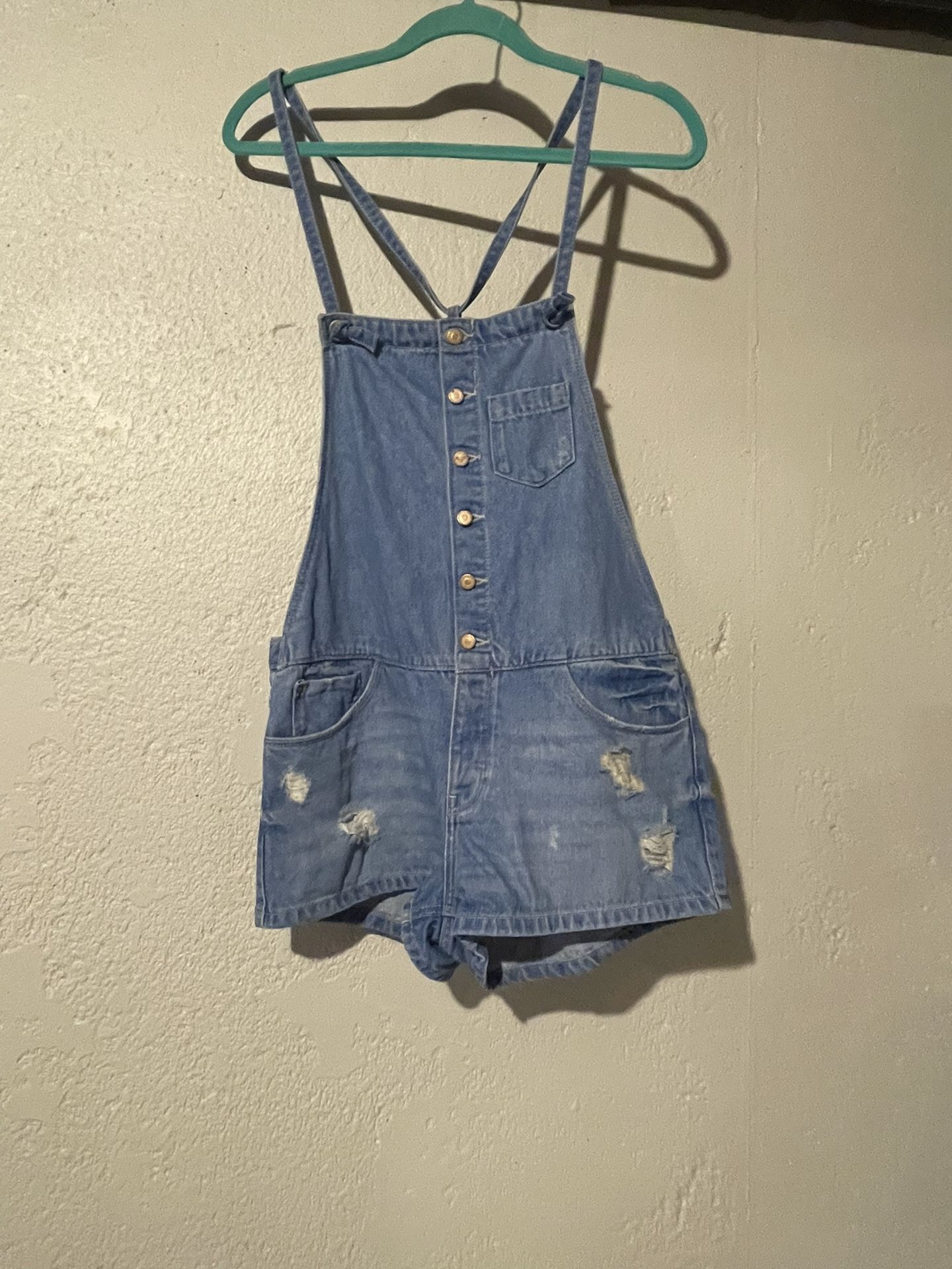 Zara Denim Overalls Size Small 