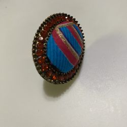 Colorful Tribal Print Ring