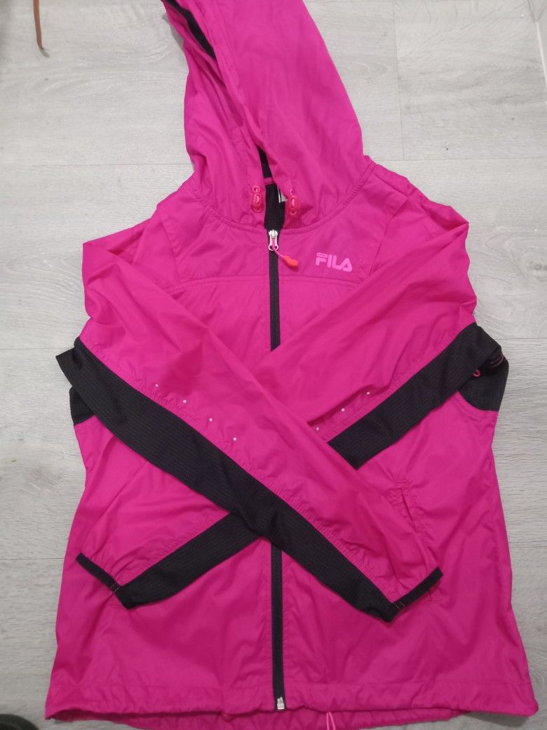 Girl Hot Pink Rain Jacket