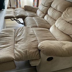 Recliner Sofa And Recliner Loveseat Sofa Together $650 Cash Only